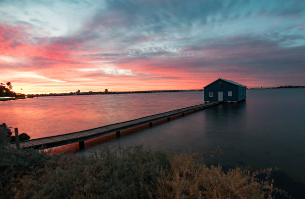 istock Matilda bay boat shed. 849668488