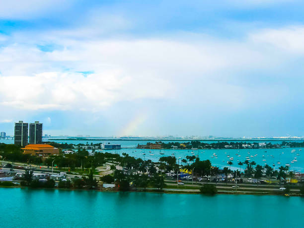 istock The blurred image of Miami port. 849671364