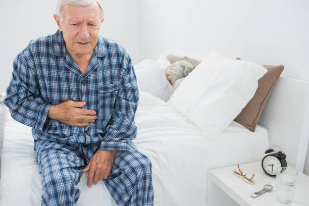 istock Elderly man suffering with belly pain 849699668