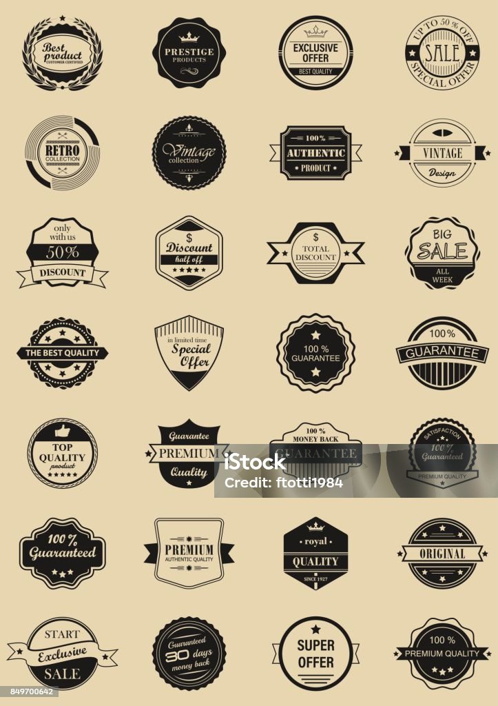 28 Vektor Labels und Logos. - Lizenzfrei Logo Vektorgrafik