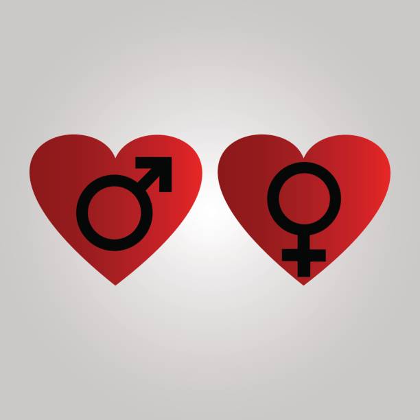 istock Male and female symbols on the grey background 849704832