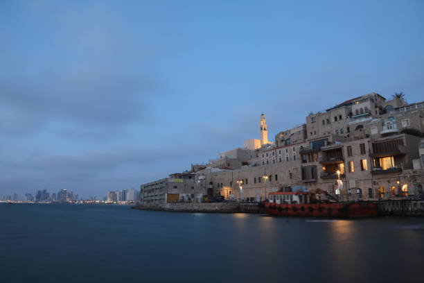 istock Jaffa old city port scenics view evening dusk 849705104