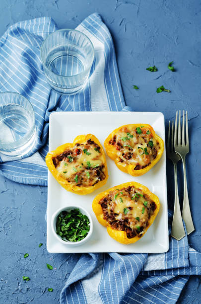 istock Minced meat stuffed yellow Bell pepper 849711370