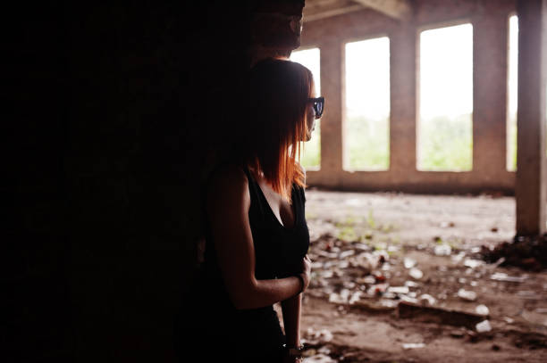 istock Red haired stylish girl 849715486