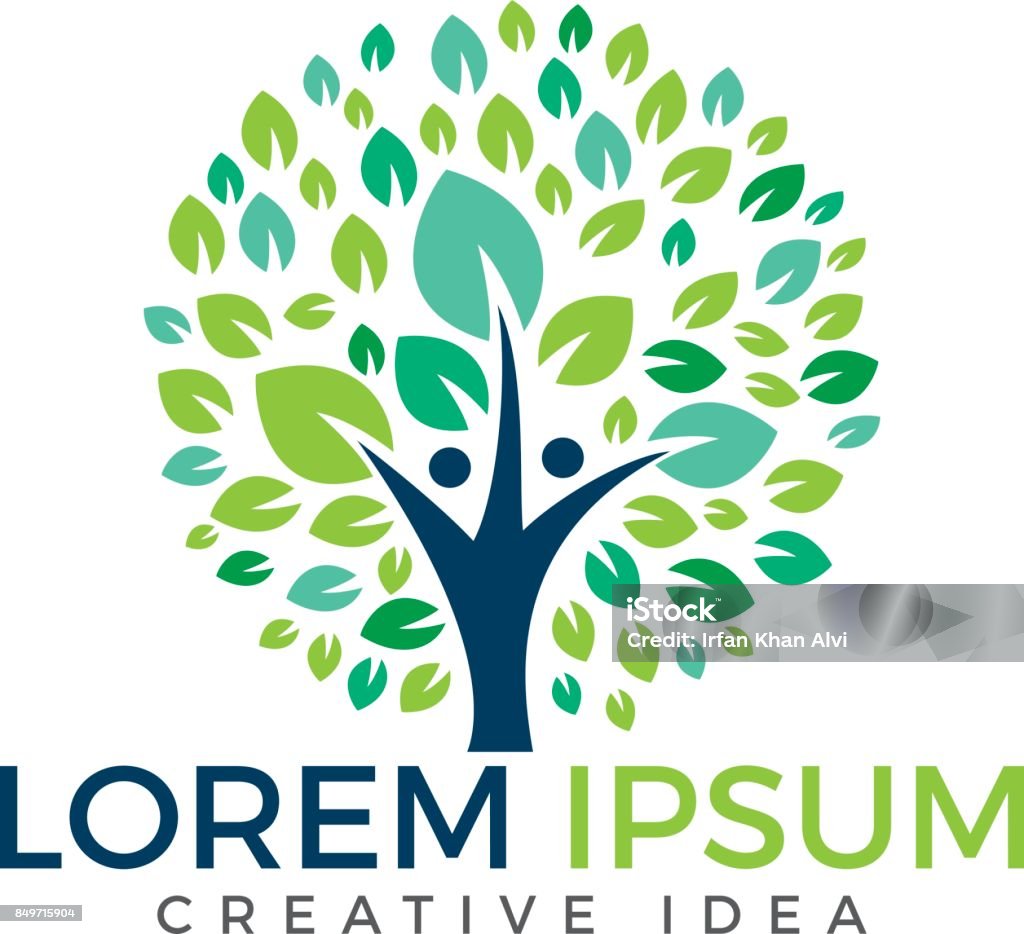 Human Tree Vector Design Stock Illustration - Download Image Now