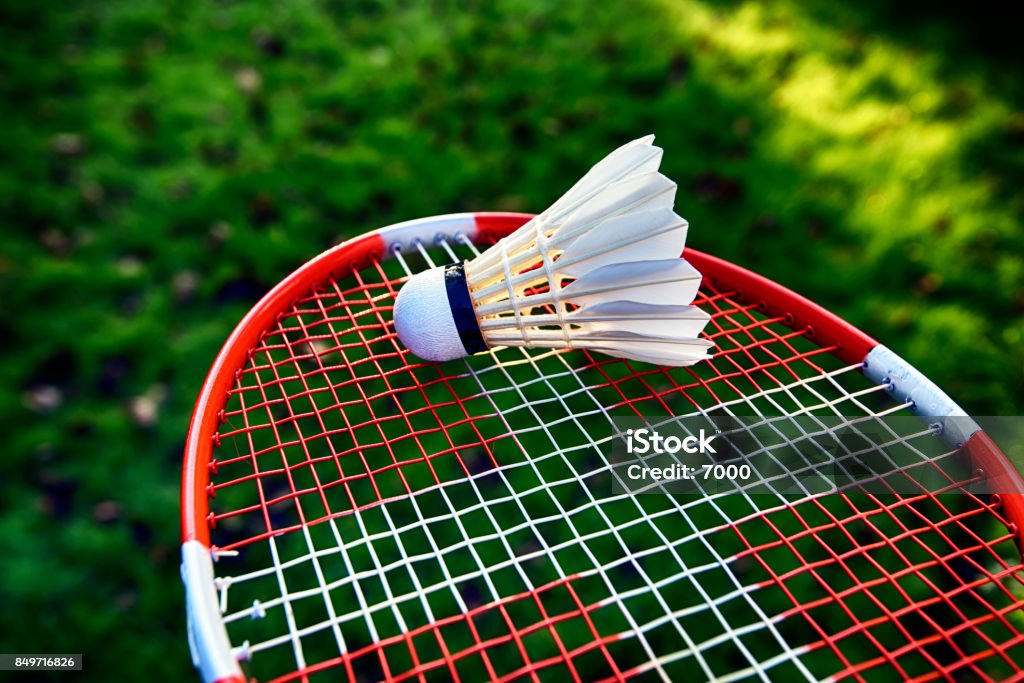 Badminton nos jogos em gaden - Foto de stock de Badmínton - Esporte royalty-free