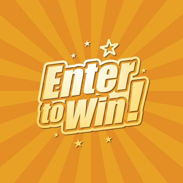Enter to win banner Vector of enter to win headline in orange color background. EPS Ai 10 file format. contestant stock illustrations