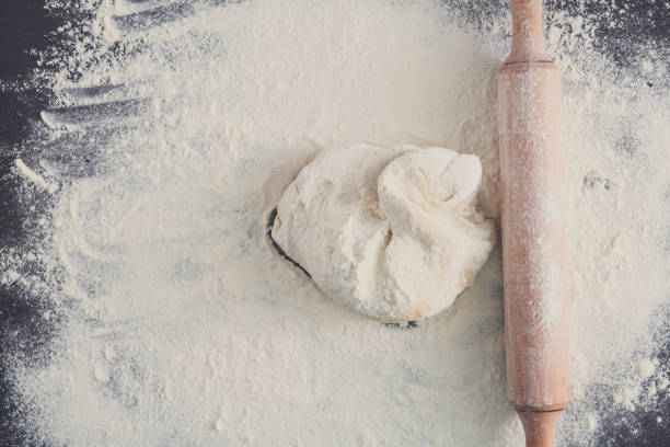 istock Homemade bakery, closeup of raw dough 849753020
