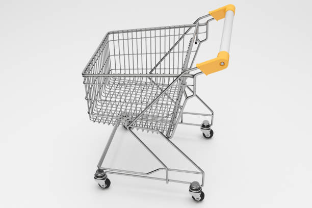 istock 3d rendering Shopping supermarket cart 849756958