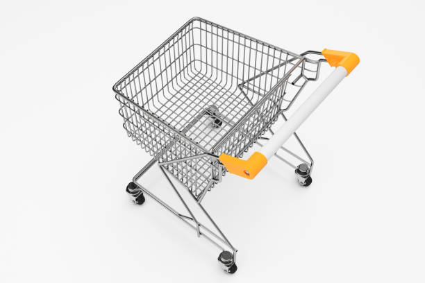 istock 3d rendering Shopping supermarket cart 849757344