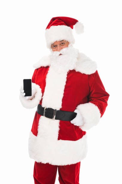 istock santa claus with smartphone 849763804