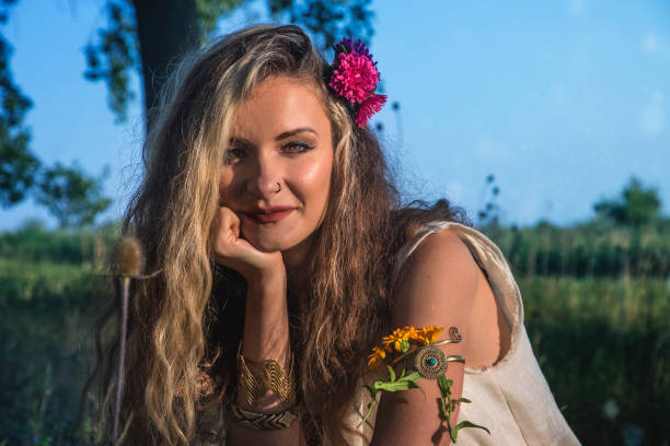 istock Tribal Woman in the forest 849767588