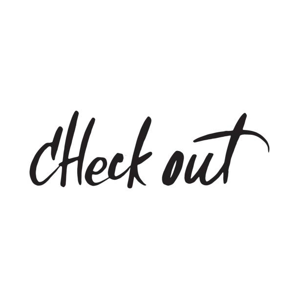 istock Hand drawn phrase- Check out. Lettering design for posters, t-shirts, cards, invitations, stickers, banners, advertisement. EPS 10 849768230