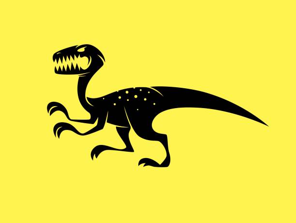 Ilustración de Silueta De Velociraptor y más Vectores Libres de Derechos de  Dinosaurio - Dinosaurio, Rugido, Amarillo - Color - iStock