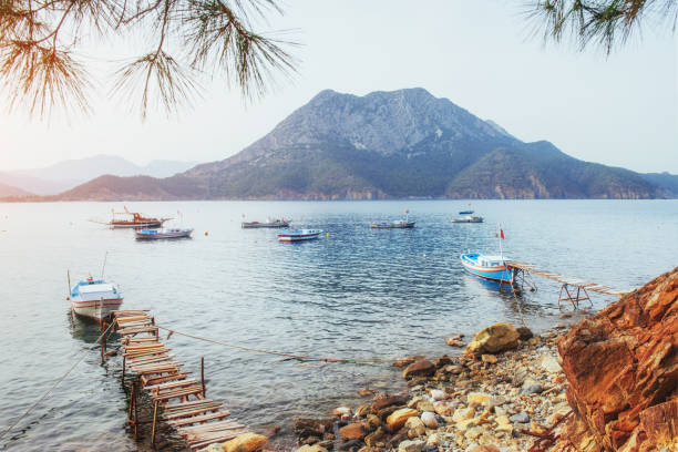 istock Panoramic view on sea coast. Beauty world. Turkey 849774798