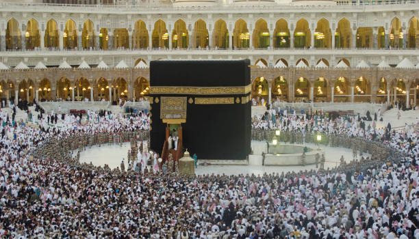 kaaba, la meca - arabia saudita - alquibla fotos fotografías e imágenes de stock