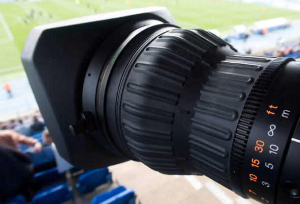 istock tv camera in the football 849790280