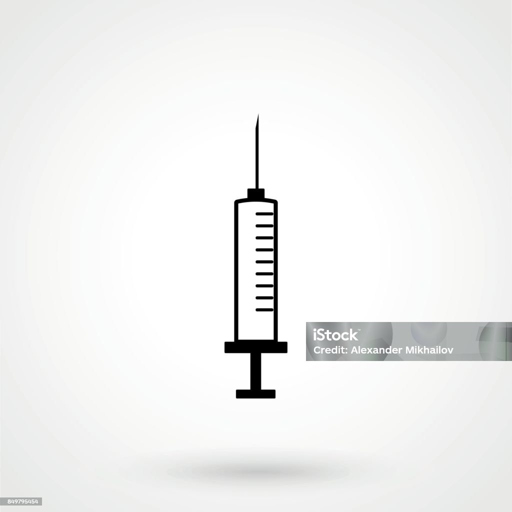 Syringe icon Syringe stock vector
