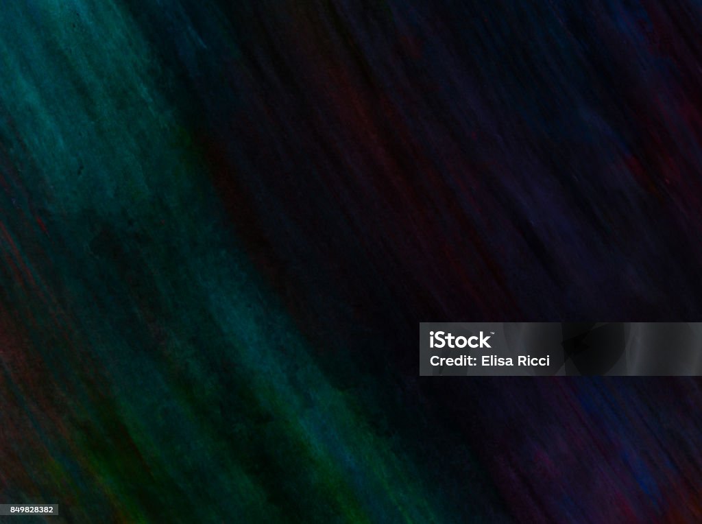 Background with oblique brushstrokes of color in dark shades of green and purple An abstract background ideal for multiple uses. Watercolor brushstrokes alternate and create an oblique pattern in dark tones of green and purple. Abstract Stock Photo