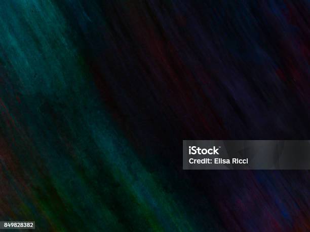 Background With Oblique Brushstrokes Of Color In Dark Shades Of Green And Purple Stock Photo - Download Image Now