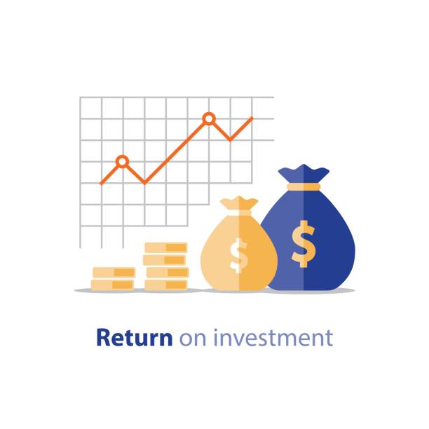 planowanie budżetu, koncepcja wydatków, raport księgowy, wzrost dochodów, wzrost przychodów - mutual fund portfolio investment finance stock illustrations
