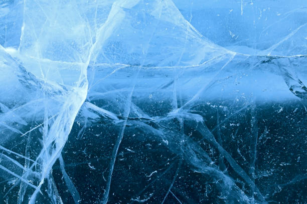 istock The texture of the ice. Winter background. 849837998