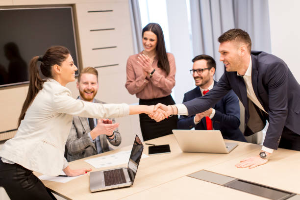 istock Young business people working together in office 849878264