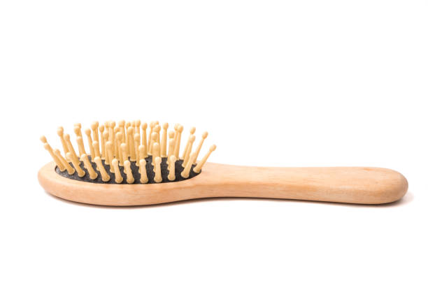 istock Wooden comb on a white background. 849881372