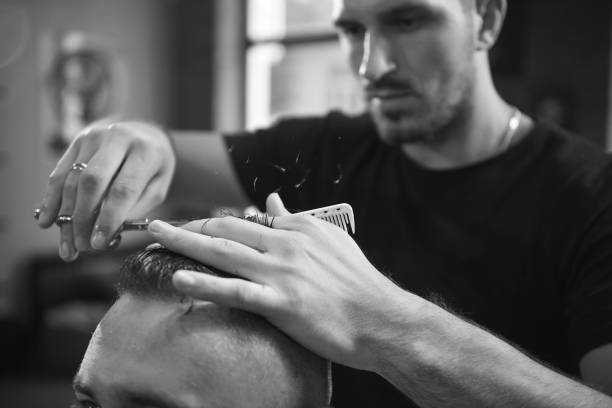 istock Young man at the barbershop 849911684