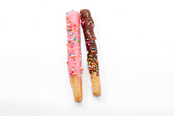 istock colorful doughnut Stick isolated on white background 849912726