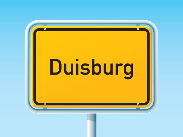istock Duisburg German City Road Sign 849931976