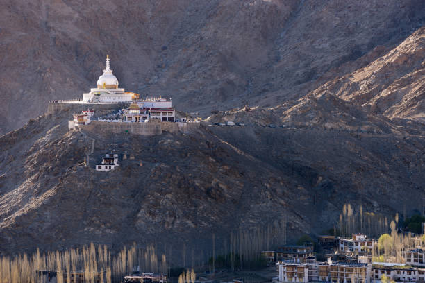 istock Shanti stupa on the hill 849938200