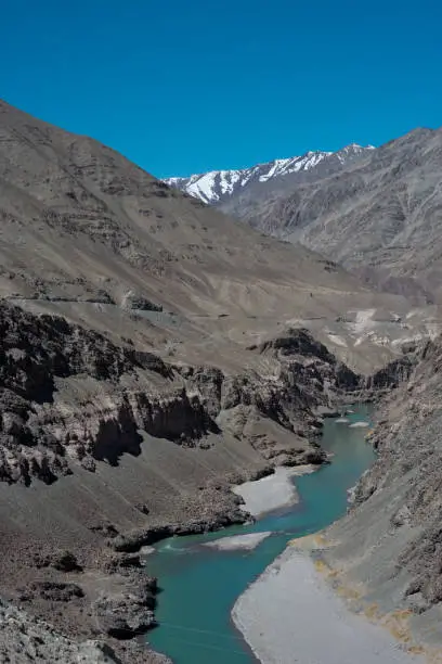 Indus river in Hemis national park, Leh Ladakh, India