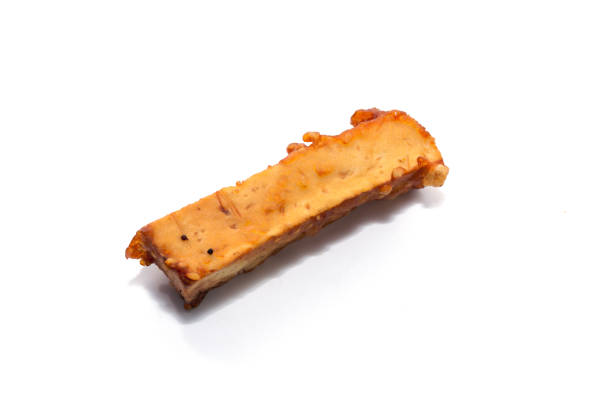 istock deep-fried sliced taro on wooden plate 849938654