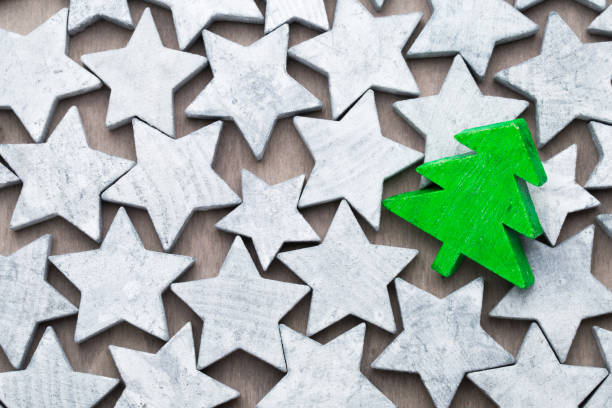 istock Christmas stars. New year theme background. 849946432