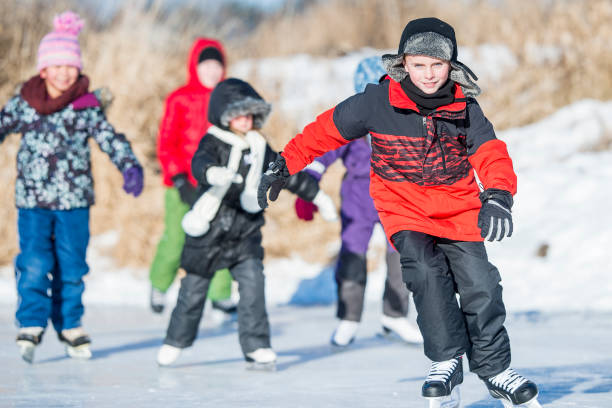 istock Skating on a Frozen Pond 849951098