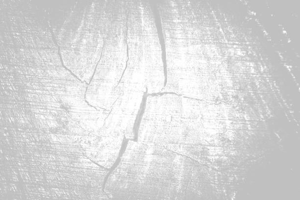 istock The old wood texture with natural patterns and cracks on the surface as background. White tone 849951936