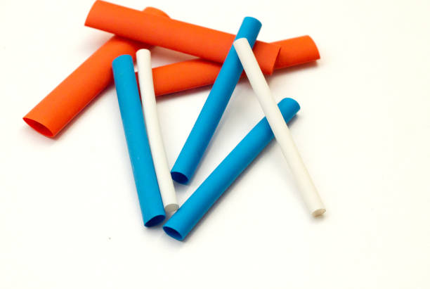 istock Heat-shrinkable tubing on a white background 850028918
