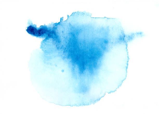 istock Blue watercolor background 850091550