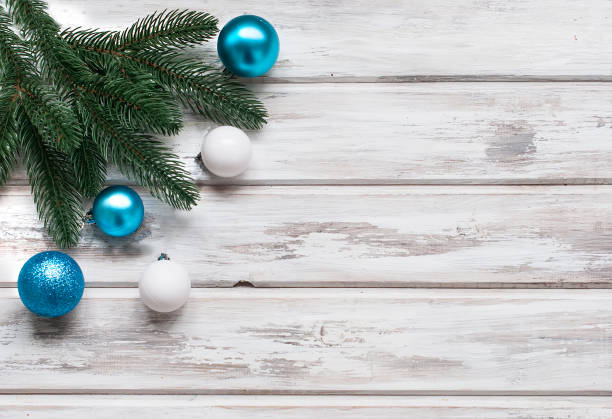 istock Christmas branches, balls, beads, cones,  Christmas background. 850113720
