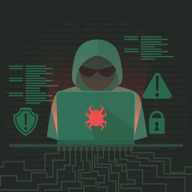 Hacker activity banner. Programmer writes viruses and hacks. Dos attack. Hacker activity banner. Programmer writes viruses and hacks. Dos attack. Vector flat illustration dark web stock illustrations
