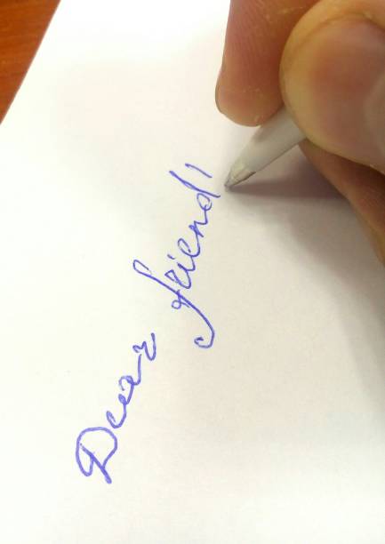 istock Writes a letter to a friend: 