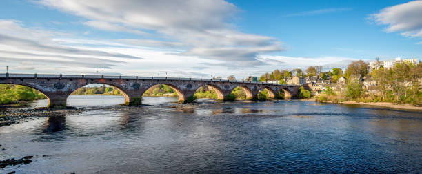 istock Scenic arched West Bridge across River Tay in Perth city, Scotland 850140580