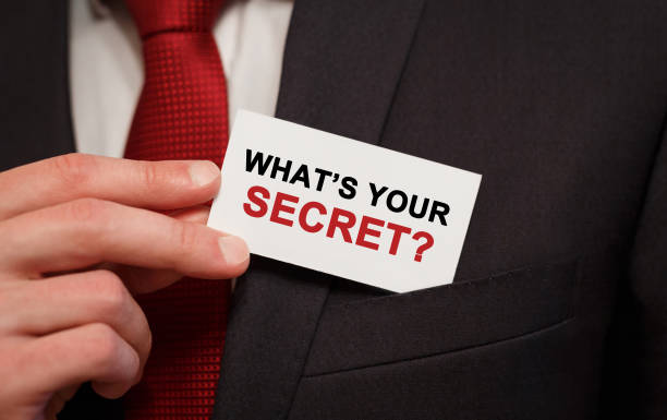 istock Businessman putting a card with text Whats your secret in the pocket 850145708