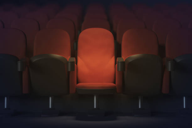 istock Red theater armchair 850172738