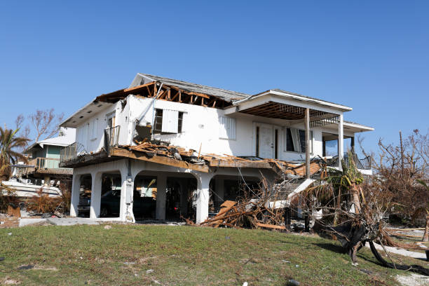 casa distrutta dall'uragano irma a ramrod key in florida keys - ramrod foto e immagini stock