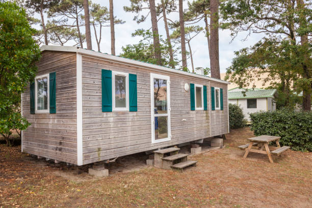 istock Vacation homes at a trailer park 850187760