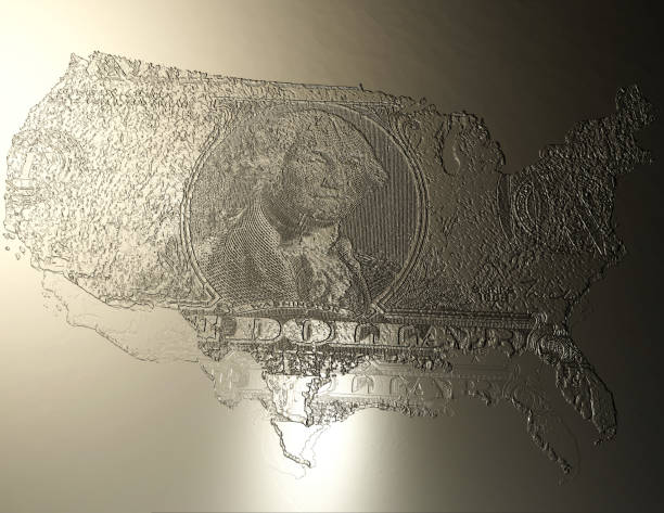 istock Digital 3D Illustration of an USA Relief 850208288