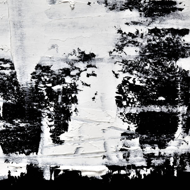 istock Strokes of white oil paint 850230668
