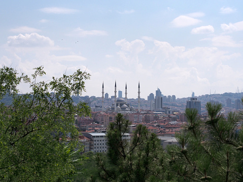 ankara mosque view and landscape